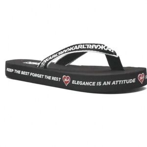 Karl lagerfield flip- flops